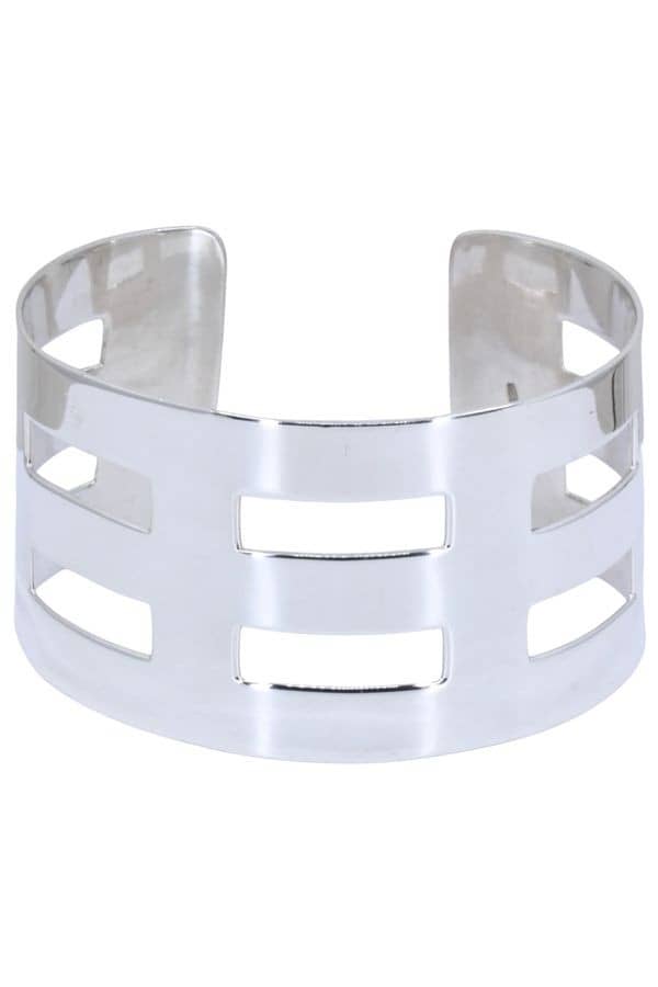 BRACELET MANCHETTE ARGENT, photo 2 sur 3