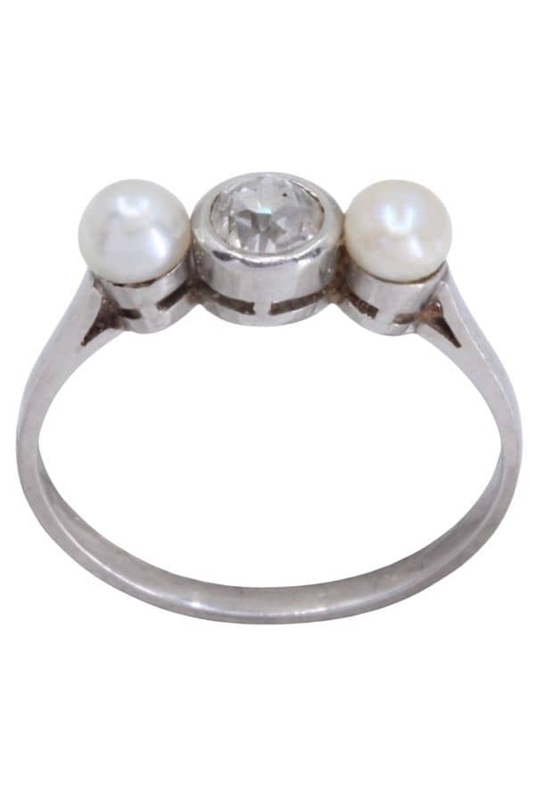 BAGUE ART-DÉCO DIAMANT, photo 2 sur 3
