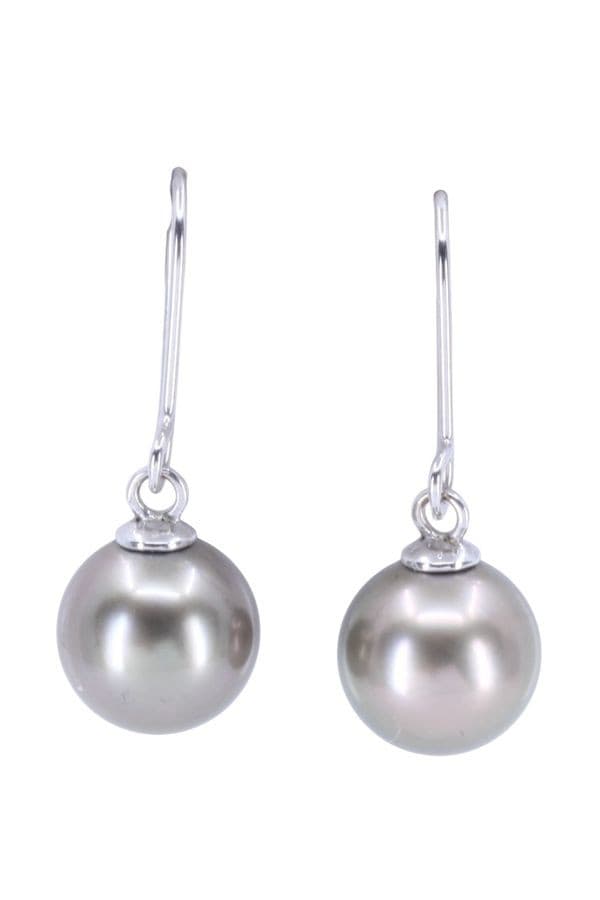 Boucles d'Oreilles Perles Noires - photo 2