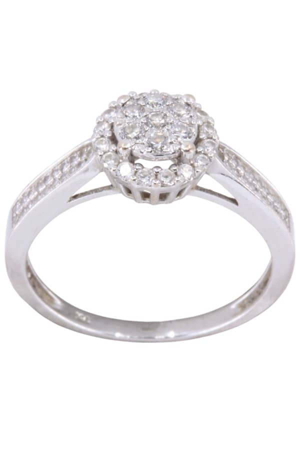BAGUE MODERNE DIAMANTS, photo 2 sur 3