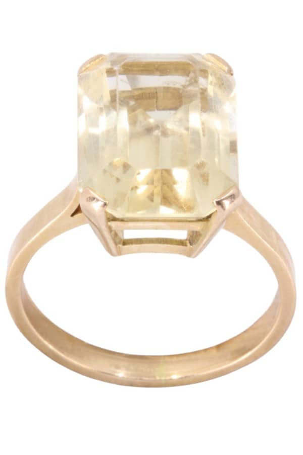 BAGUE MODERNE CITRINE, photo 2 sur 3