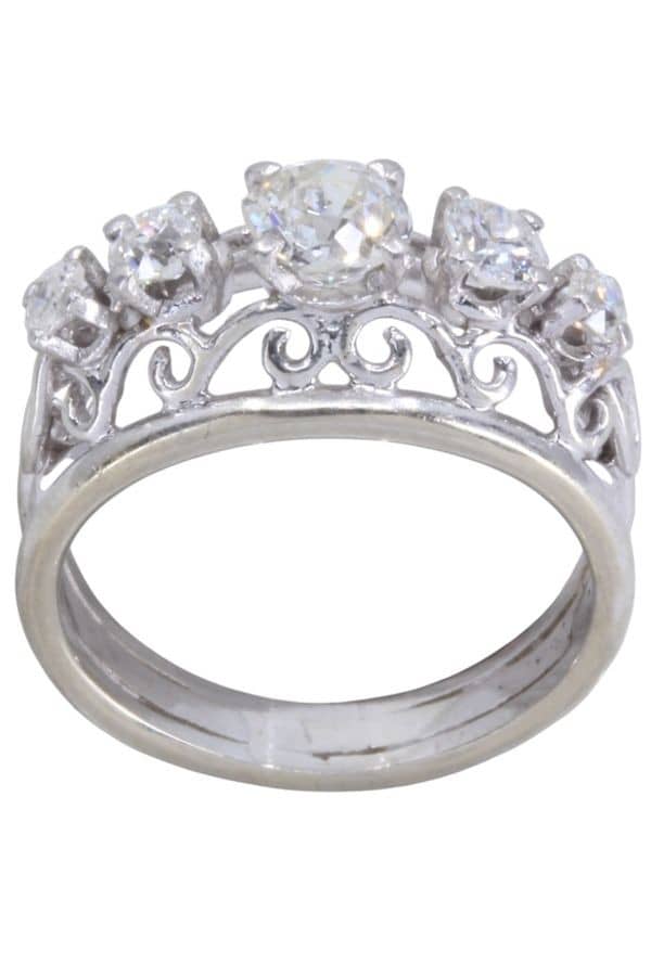 BAGUE JARRETIÈRE DIAMANTS, photo 2 sur 3