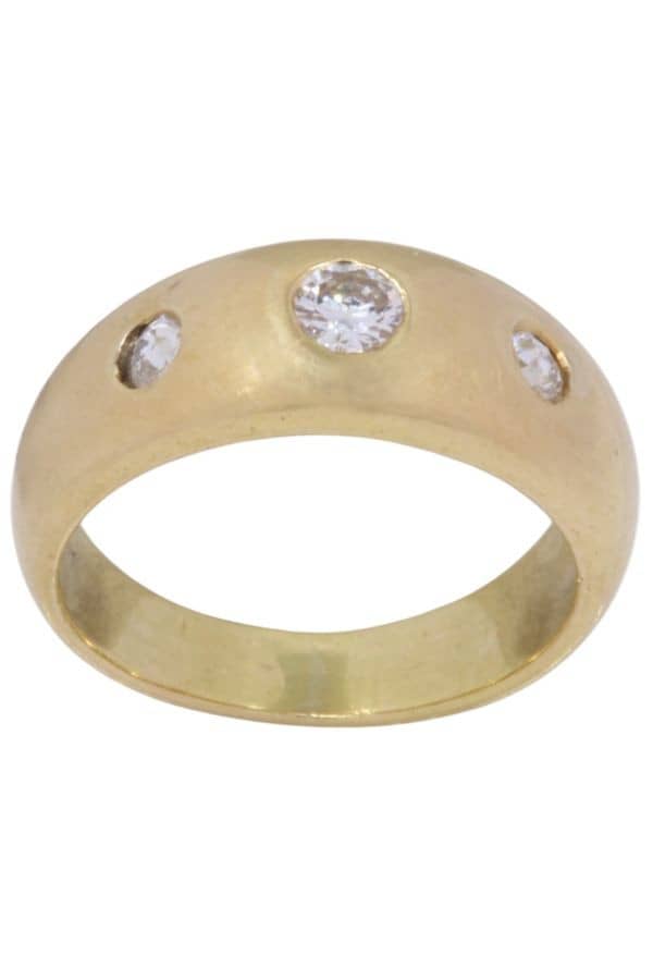 BAGUE JONC DIAMANTS, photo 2 sur 3