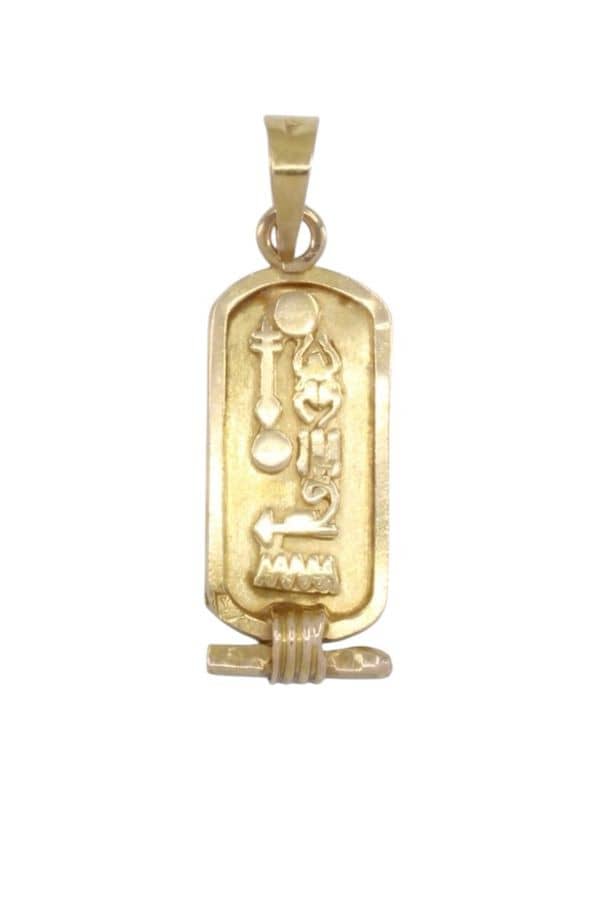 PENDENTIF CARTOUCHE EGYPTIEN, photo 1 sur 2