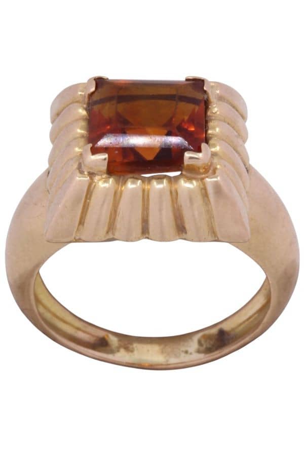 BAGUE CITRINE MODERNE, photo 2 sur 3