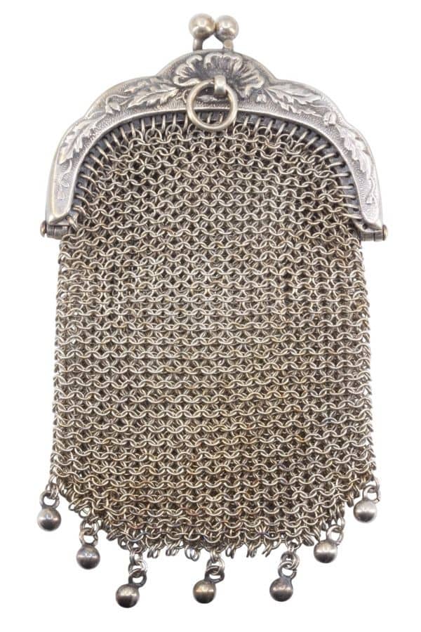 PORTE MONNAIE ANCIEN ARGENT, photo 1 sur 2