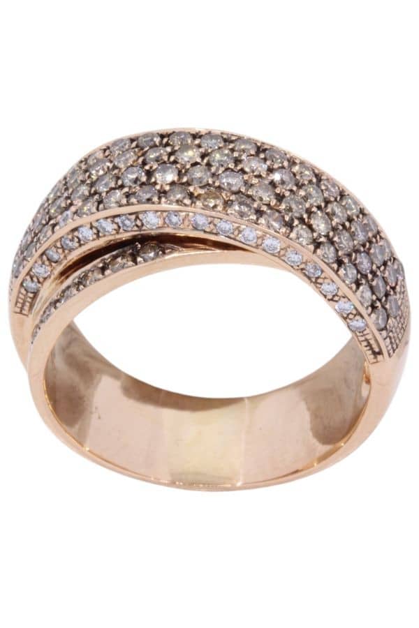 BAGUE PAVAGE DIAMANTS, photo 2 sur 3