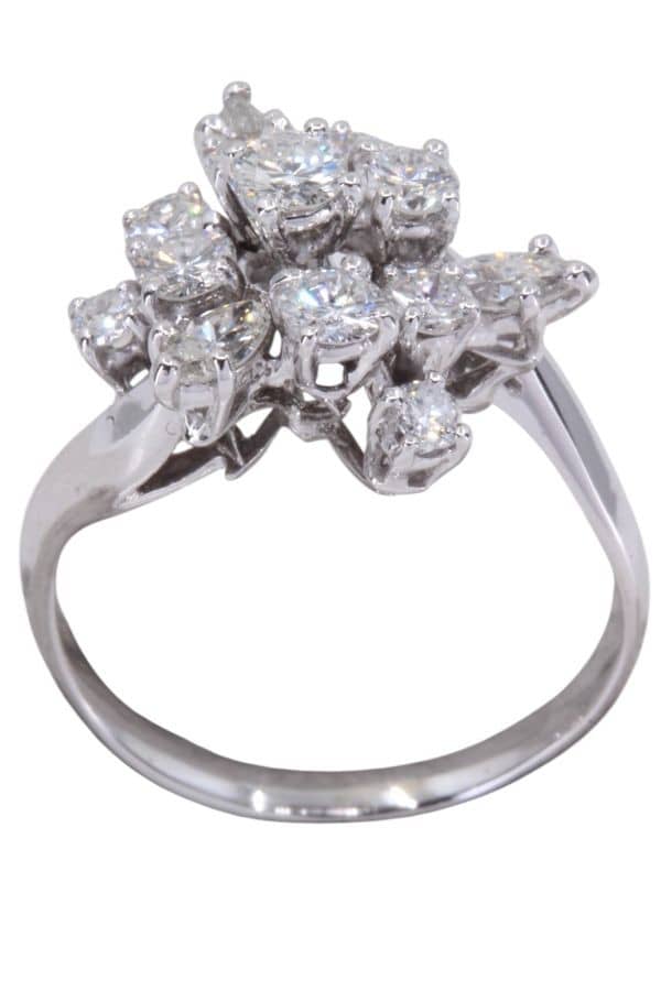 BAGUE ANCIENNE DIAMANTS, photo 2 sur 3