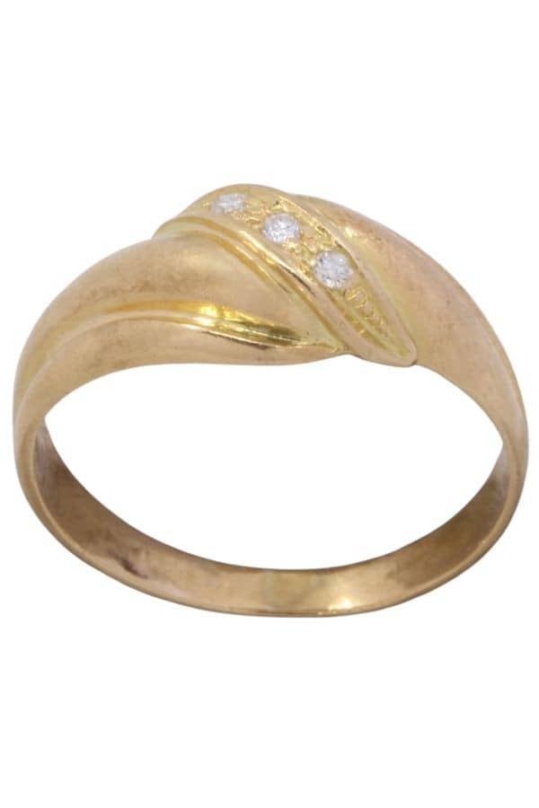 BAGUE ENTRELACÉE DIAMANTS, photo 2 sur 3