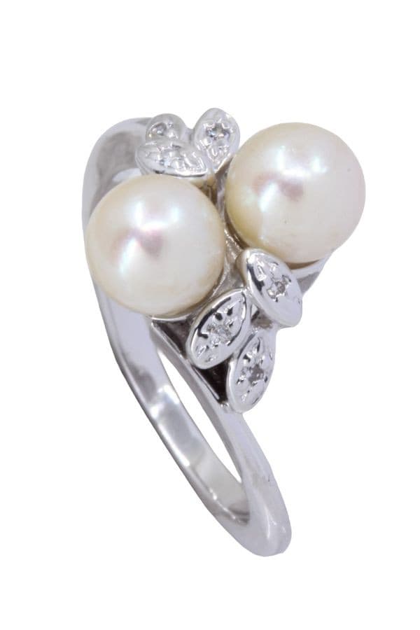 Bague Perles et Diamants - photo 5