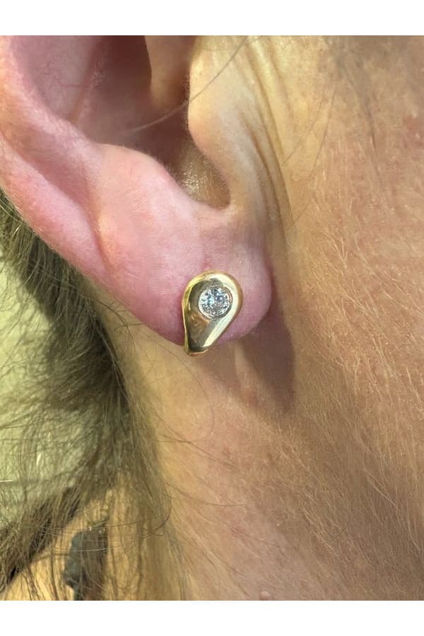 Boucles d'Oreilles Moderne Diamants