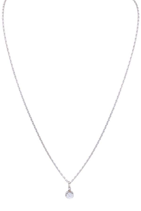 COLLIER DIAMANT ANCIEN, photo 2 sur 3