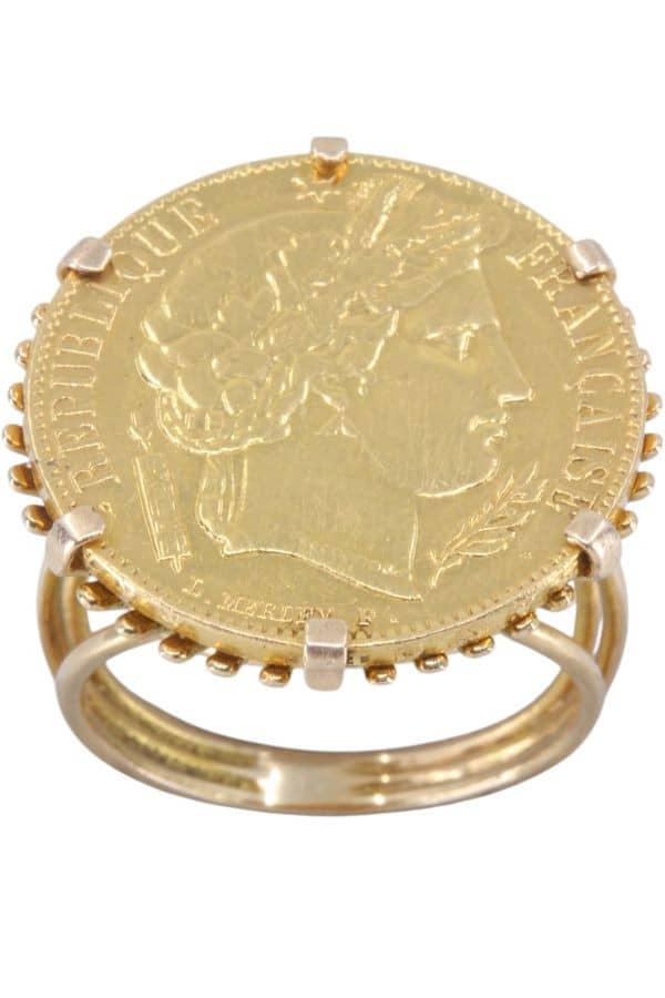 BAGUE PIÈCE 20 FRANCS, photo 2 sur 3