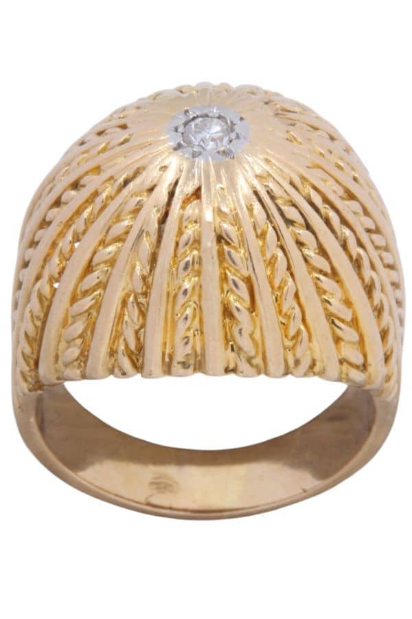BAGUE DÔME DIAMANT, photo 2 sur 3