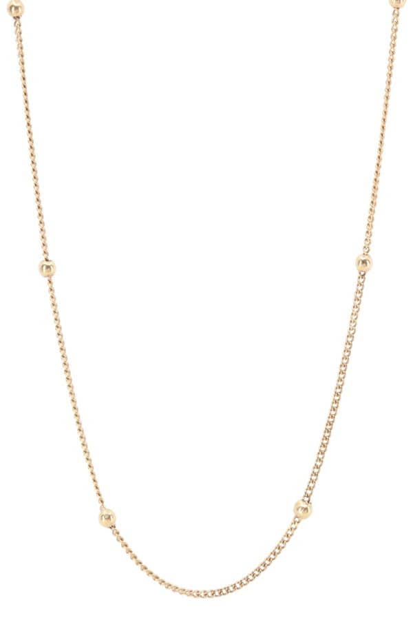 COLLIER BOULES MAILLE GOURMETTE, photo 2 sur 3