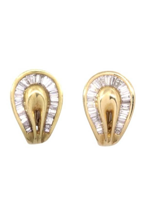 BOUCLES D'OREILLES DIAMANTS, photo 2 sur 3