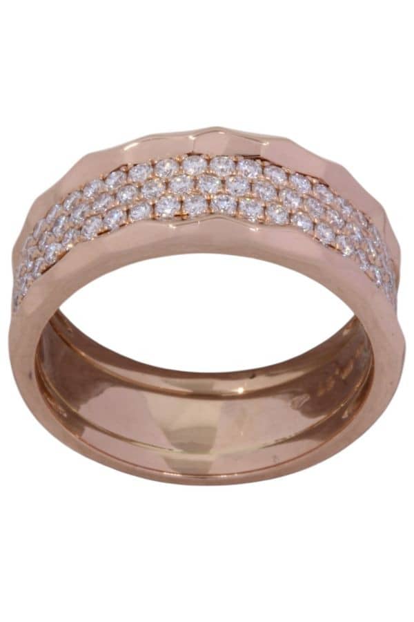 BAGUE PAVAGE DIAMANTS, photo 2 sur 3