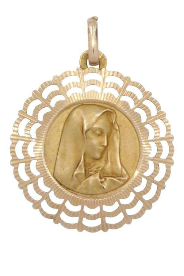 MEDAILLE VIERGE ANCIENNE, photo 2 sur 3