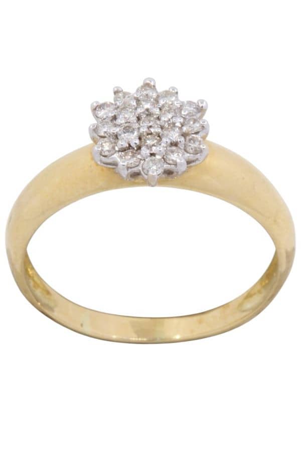 BAGUE FLEUR DIAMANTS, photo 2 sur 3