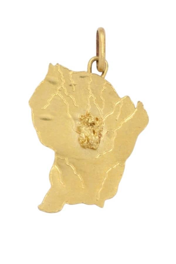 GUYANA MAP PENDANT, photo 2 of 3