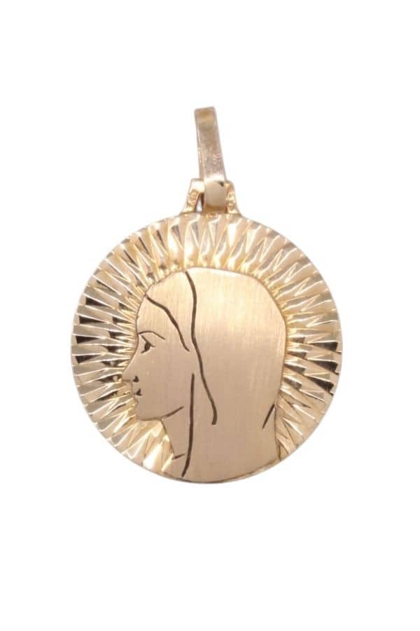 MÉDAILLE VIERGE ANCIENNE, photo 2 sur 3