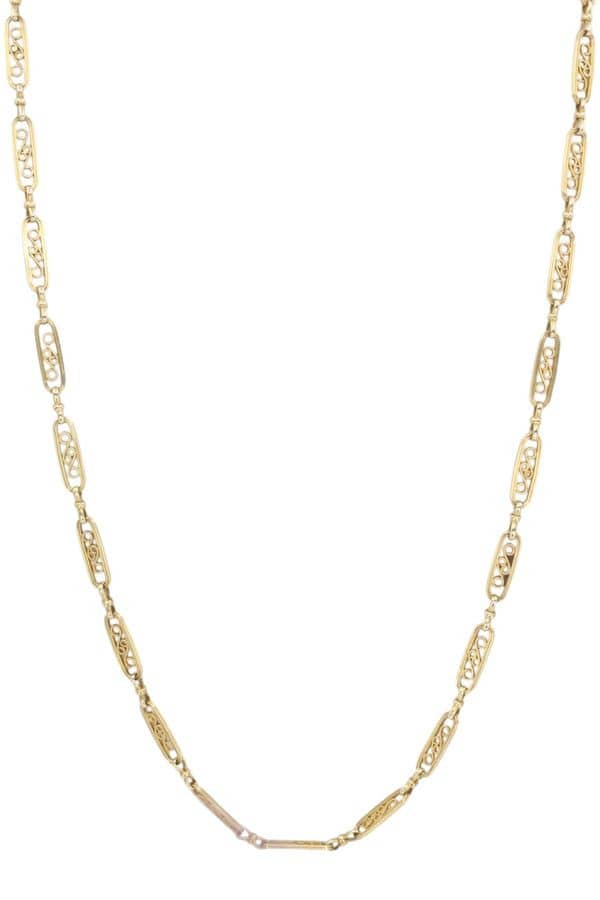 COLLIER FILIGRANE ART-NOUVEAU, photo 2 sur 3