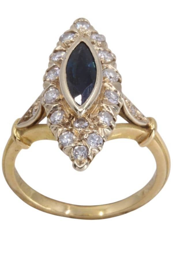 BAGUE MARQUISE DIAMANTS, photo 2 sur 3