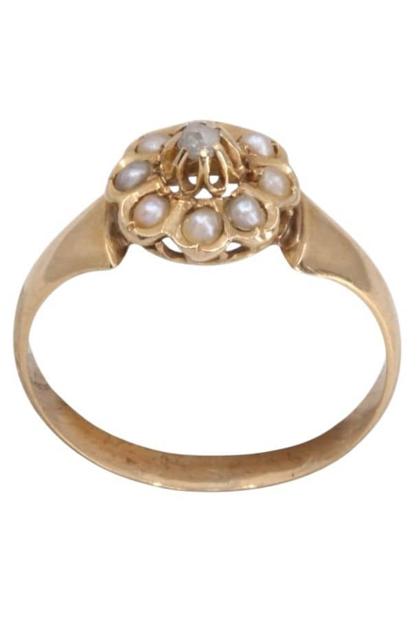 BAGUE NAPOLÉON III PERLES, photo 2 sur 3