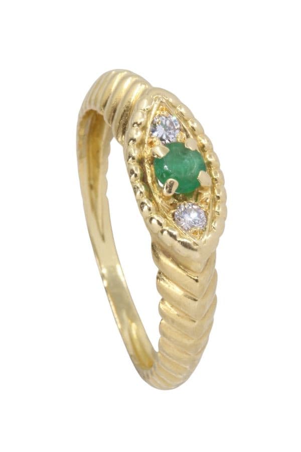 Bague Jonc Godron Émeraude - photo 4