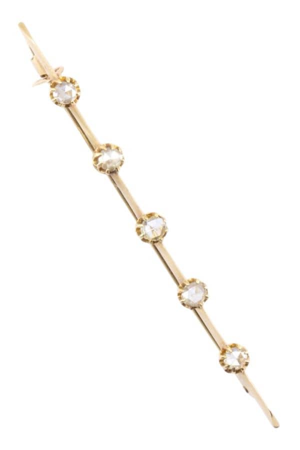 BROCHE ANCIENNE DIAMANTS, photo 2 sur 3