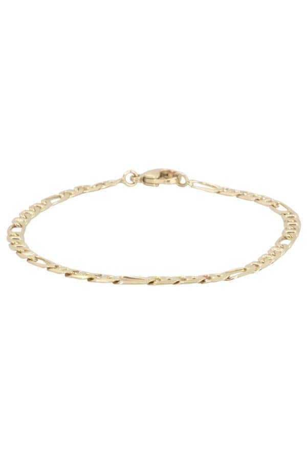 BRACELET MAILLE FIGARO ALTERNEE, photo 2 sur 3