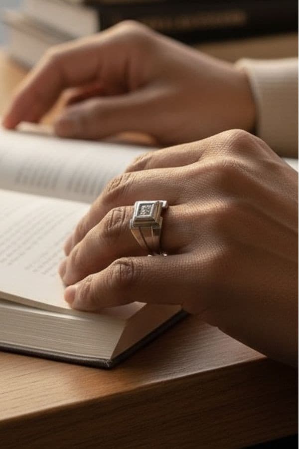 Chevaliere Moderne Diamant - photo 2
