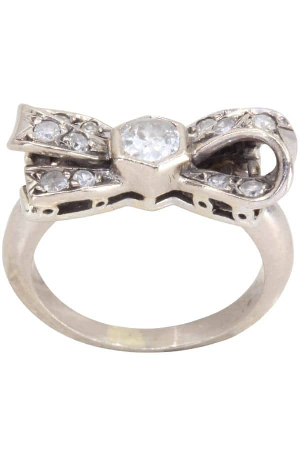 BAGUE NOEUD DIAMANTS, photo 2 sur 3