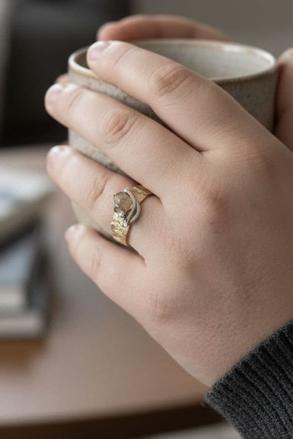 Bague Diamant Brut 2ORS - photo 2