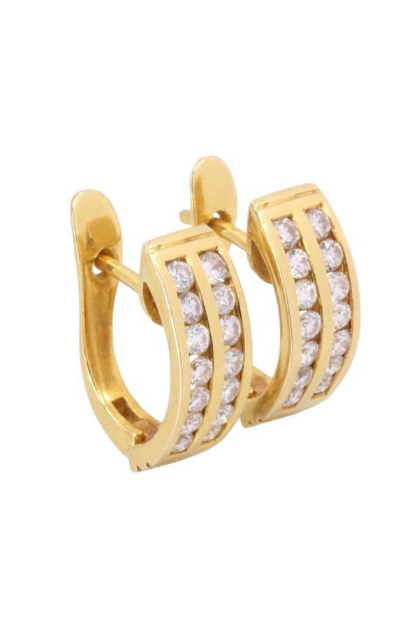 BOUCLES D'OREILLES DIAMANTS, photo 2 sur 3