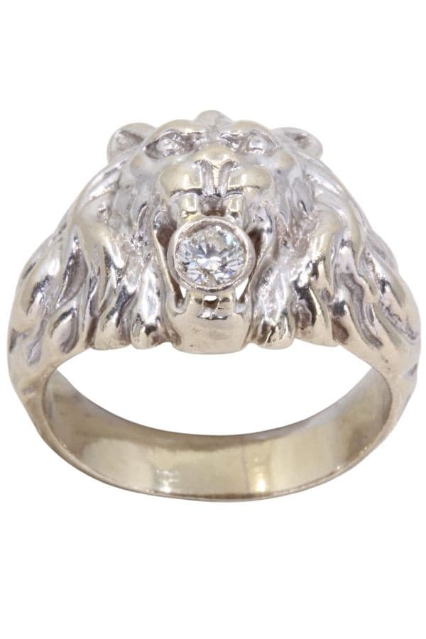 Bague Tête de Lion Diamant