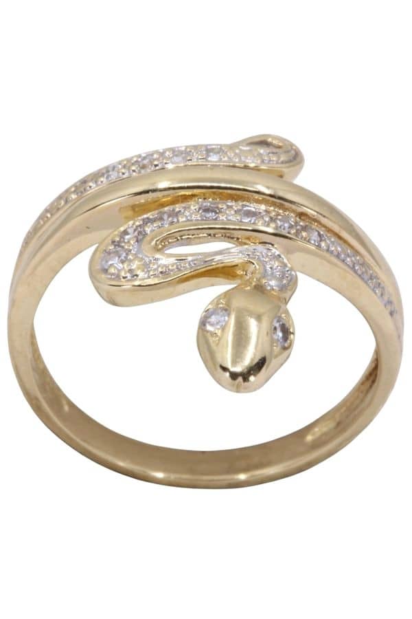 BAGUE SERPENT DIAMANTS, photo 2 sur 3