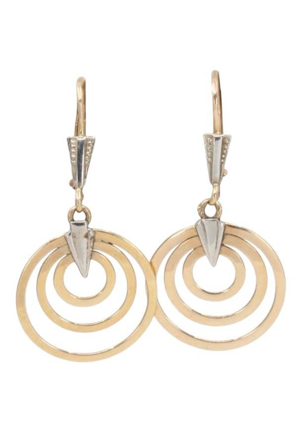 BOUCLES D'OREILLES PENDANTES 2ORS, photo 2 sur 3