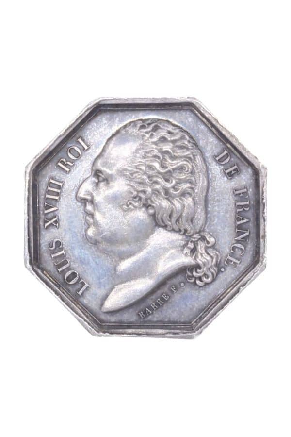 JETON LOUIS XVIII ARGENT, photo 1 of 2