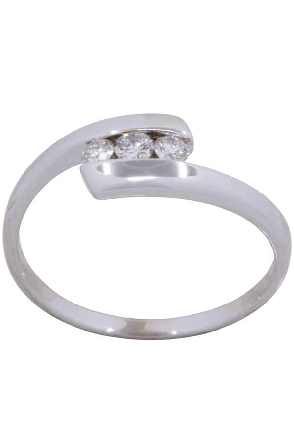 BAGUE TRILOGIE DIAMANTS, photo 2 sur 3