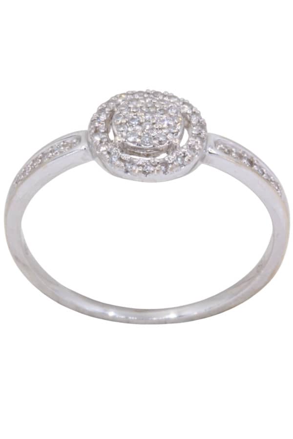 BAGUE DIAMANTS MODERNE, photo 2 sur 3