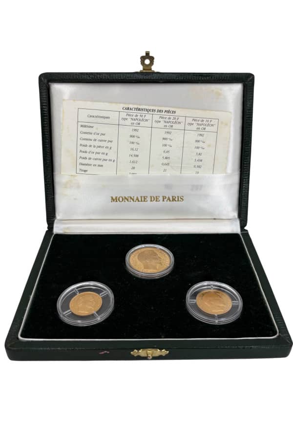 COFFRET PIECES NAPOLEON III MONNAIE DE PARIS, photo 2 sur 3