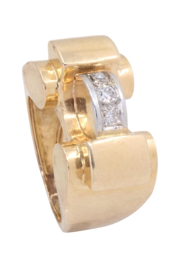 Bague Tank Saphirs Blancs - photo 4