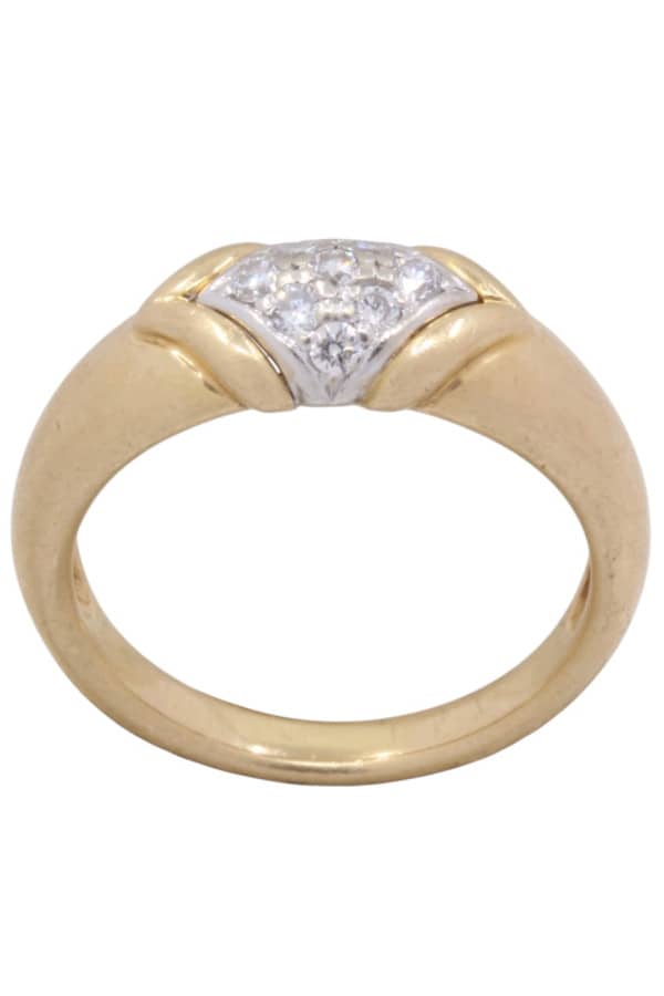 BAGUE MODERNE DIAMANTS, photo 2 sur 3