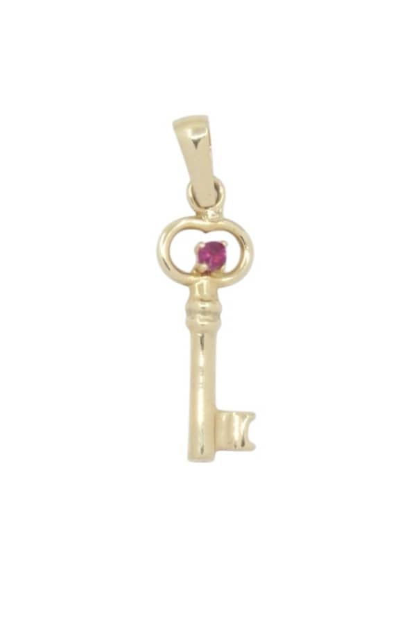 PENDENTIF CLÉ RUBIS, photo 2 sur 3