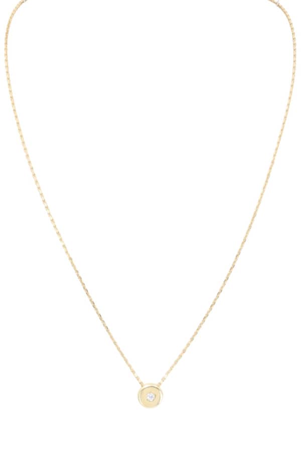 COLLIER DIAMANT SOLITAIRE, photo 2 sur 3