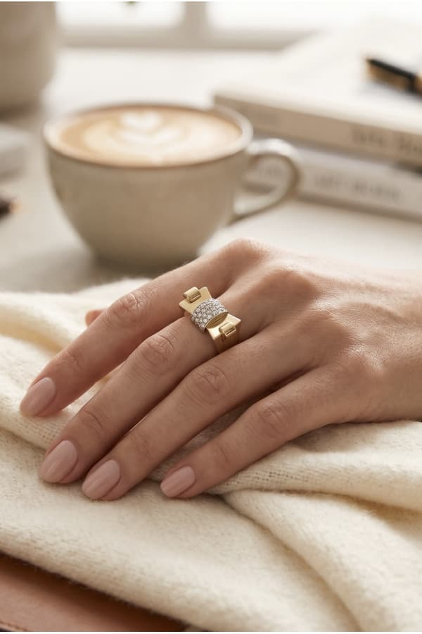 Bague Tank Diamants - photo 2