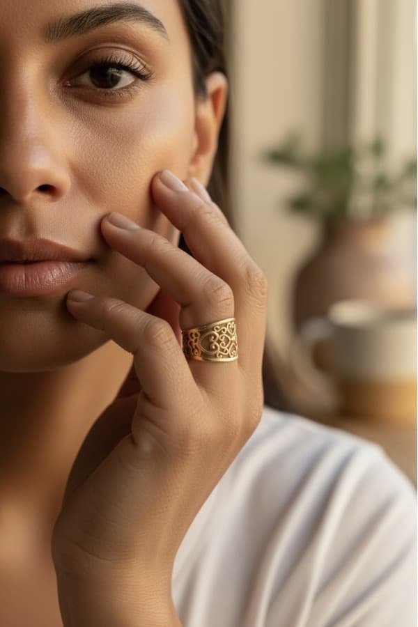 Bague Moderne Ajourée - photo 2