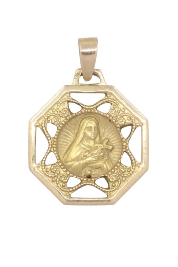MEDAILLE SAINTE THERESE, photo 2 sur 3
