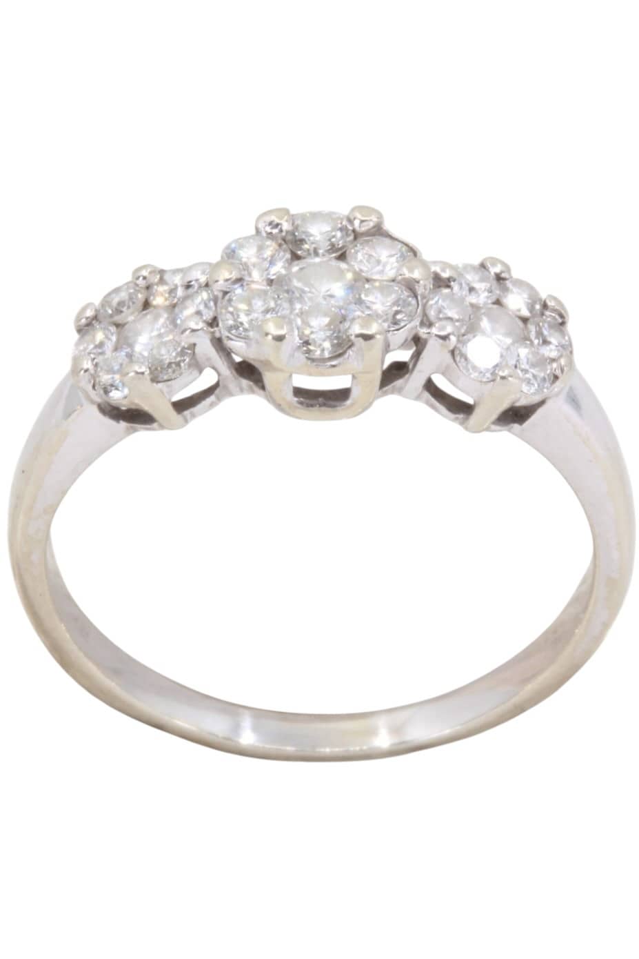 BAGUE MODERNE DIAMANTS, photo 2 sur 3